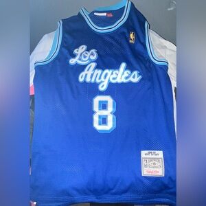 Kobe Bryant #8 Blue 96-97 Los Angeles Lakers NBA Throwback Jersey Men’s XL RARE